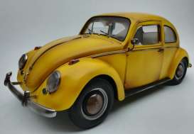 Volkswagen  - Beetle saloon 1961 yellow with rust - 1:12 - SunStar - 5219 - sun5219 | The Diecast Company