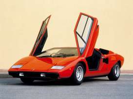 Lamborghini  - Countach LP 400 1974 red - 1:87 - Minichamps - 870103120 - mc870103120 | The Diecast Company