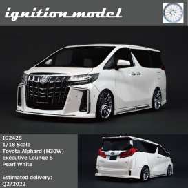 Toyota  - Alphard pearl white - 1:18 - Ignition - IG2428 - IG2428 | The Diecast Company