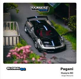 Pagani  - Huayra 2020 grey/black - 1:64 - Tarmac - T64G-TL014-SL - TC-T64G-TL014-SL | The Diecast Company