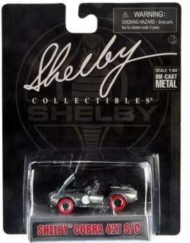 Shelby  - Cobra 427SC 1962 grey/white - 1:64 - Shelby Collectibles - shelby427SCgy | The Diecast Company