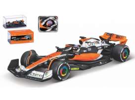 McLaren  - MCL60 2023 orange/black/blue - 1:43 - Bburago - 38088P - bura38088P | The Diecast Company